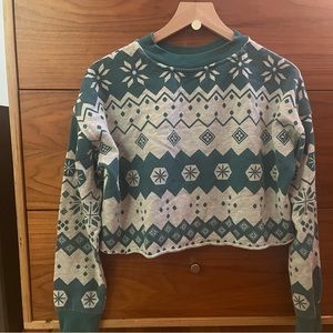 Christmas Cropped hoodie